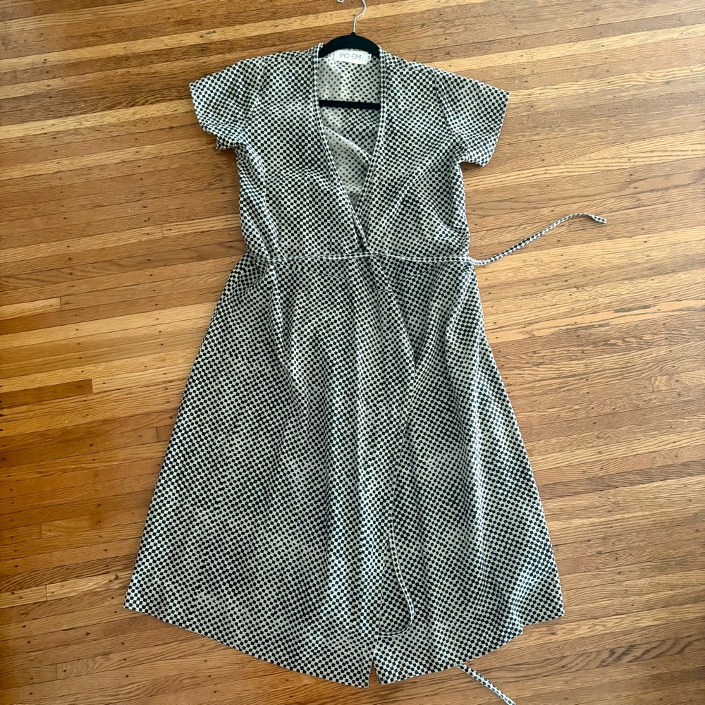 PO-EM Wrap Midi Dress
